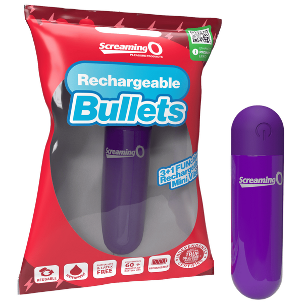 ScreamingO Rechargeable Bullets Bullet Vibe Purple