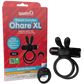 ScreamingO Ohare XL Wearable Rabbit Vibe with Remote Control Ring Black