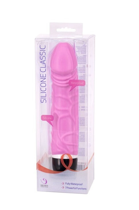 Seven Creations Premium Range - Classic Wide Silicone Vibe Vibrator Pink