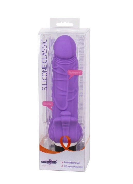 Seven Creations Premium Range - Classic Clitoral Silicone Vibe Vibrator Purple