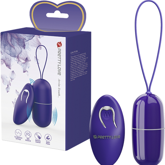 Pretty Love Arvin Youth Egg Vibrator with Remote Control Purple