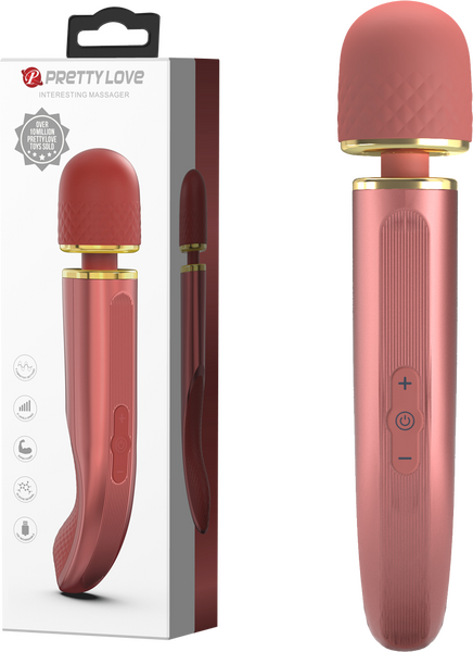 Pretty Love Charming Massager 11.4" Vibrator Massage Wand Red