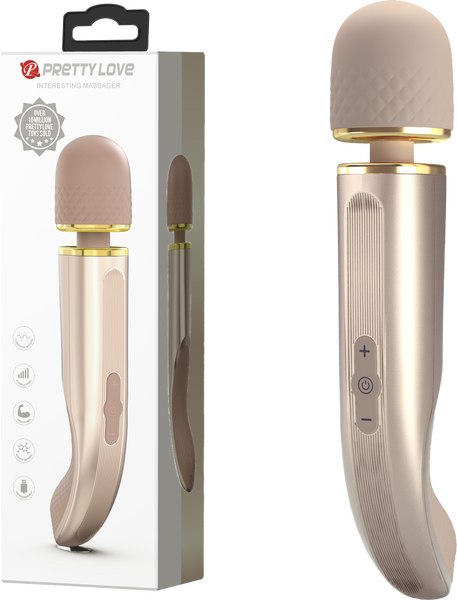 Pretty Love Charming Massager 11.4" Vibrator Massage Wand Rose Gold