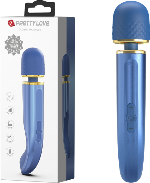 Pretty Love Charming Massager 9.4" Vibrator Massage Wand Blue