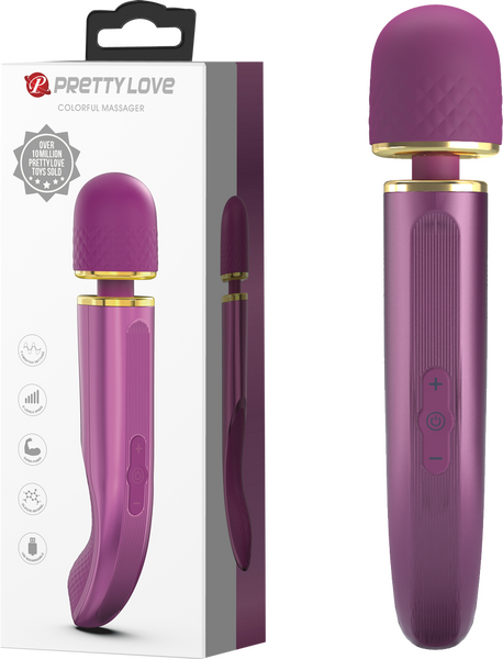 Pretty Love Charming Massager 9.4" Vibrator Massage Wand Purple