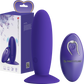 Pretty Love Remote Control Vibrating Silicone Butt Plug Youth w Suction Purple