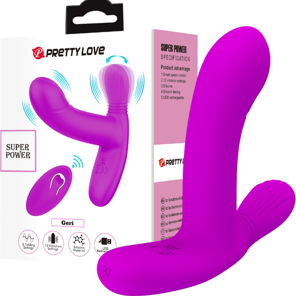 Pretty Love Geri Remote Control Wearable Panty Vibrator Purple