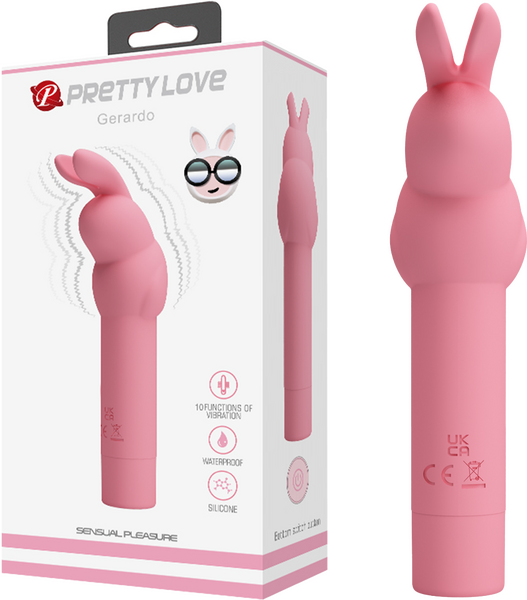 Pretty Love Gerardo Clitoral Vibrator Travel Size Light Pink