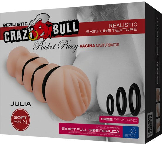 Crazy Bull Pocket Pussy Vagina Masturbator - Julia