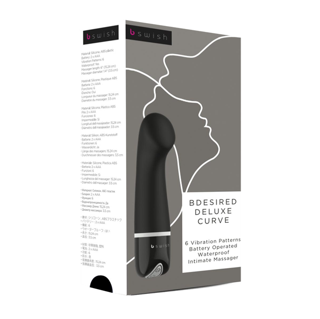 B Swish Bswish Bdesired Deluxe Curve Massager Vibrator Black