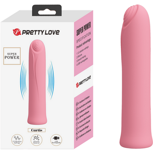 Pretty Love Rechargeable Curtis Vibe Vibrator Pink