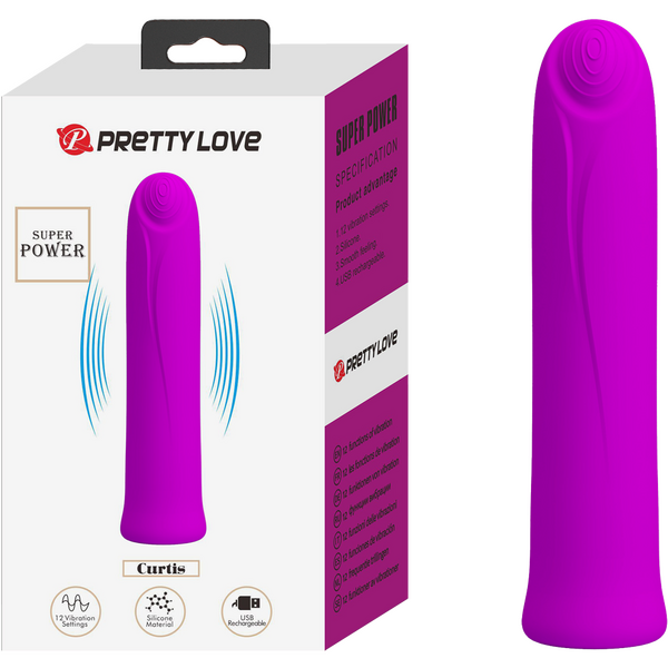 Pretty Love Rechargeable Curtis Vibe Vibrator Purple