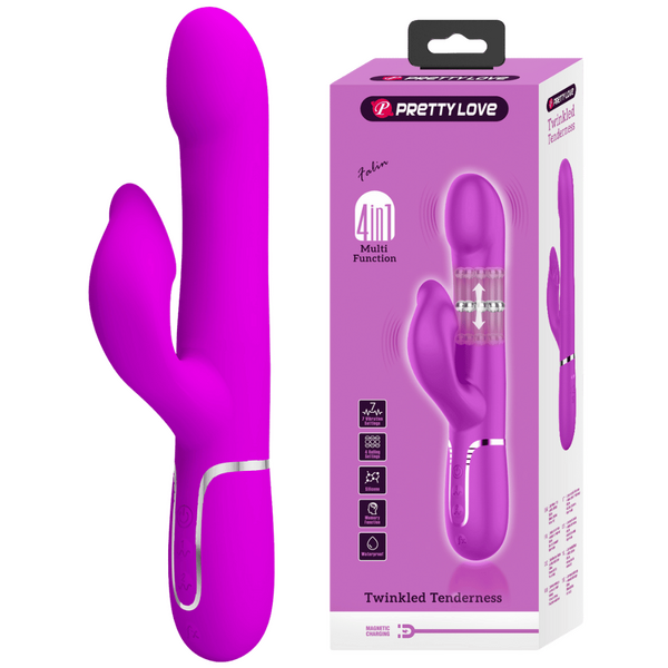 Pretty Love Falin - 4in1 Multi-function Rabbit Vibrator Pink