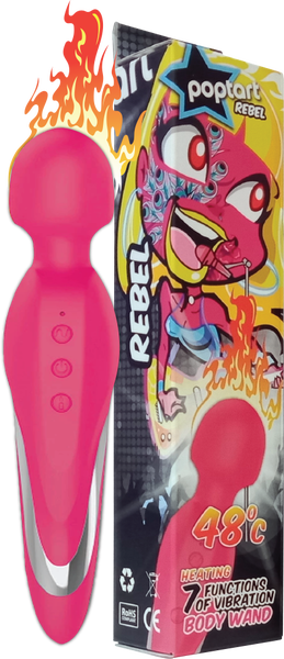 Celebrity Knights Rechargeable Warming Body Wand Rebel Pink Vibrator Massage Wand