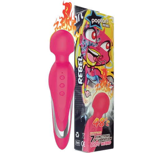 Celebrity Knights Rechargeable Warming Body Wand Rebel Pink Vibrator Massage Wand