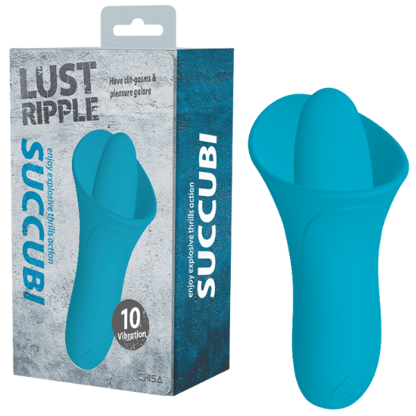 CHISA Lust Ripple Succubi Flickering Vibrator Blue