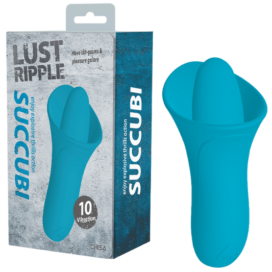 CHISA Lust Ripple Succubi Flickering Vibrator Blue