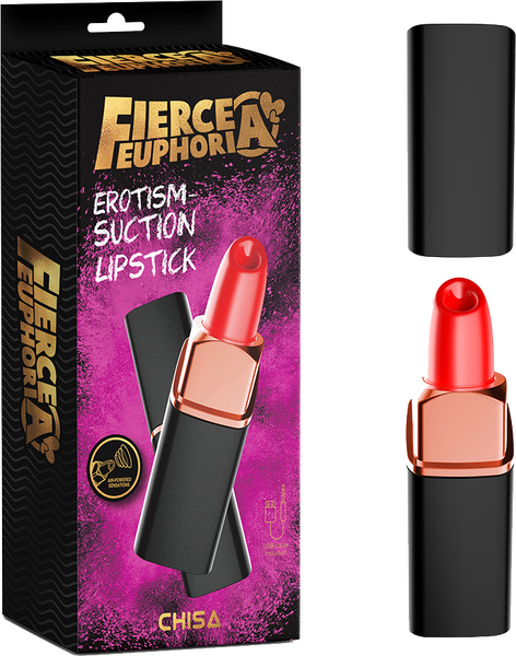 Chisa Fierce Euphoria Erotism Suction Lipstick Clitoral Stimulation USB Recharge