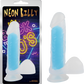 La Viva Neon Billy Dildo Dong w Suction Cup Glow Blue