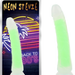 La Viva Neon Stevie Dildo Dong w Suction Cup Glow Green