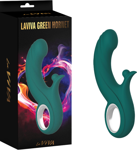 La Viva Green Hornet Thrusting Vibrator Clitoral Stimulation