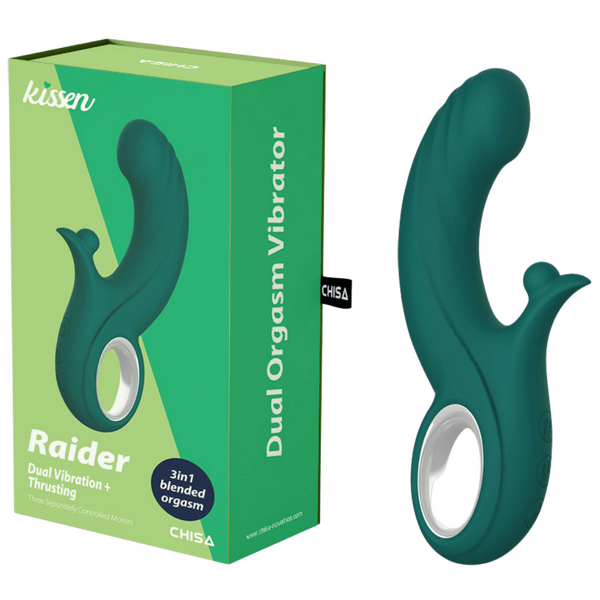 CHISA Kissen Raider Thrusting Double Vibrator Green