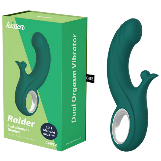 CHISA Kissen Raider Thrusting Double Vibrator Green