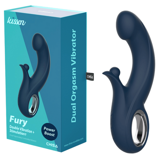 CHISA Kissen Fury Double Vibrator Navy Blue