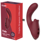 CHISA Kissen Tide Tapping Thrusting Vibrator Merlot