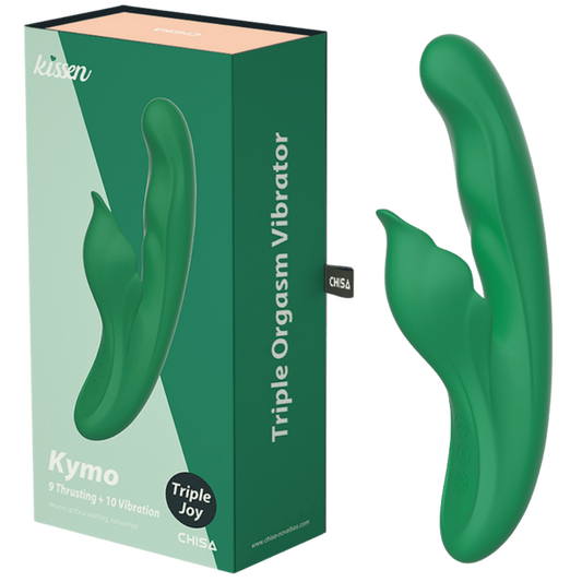 CHISA Kissen Kymo Thrusting Heating Triple Vibrator Green