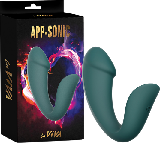 La Viva App-Sonic Vibrator with App Control Teal