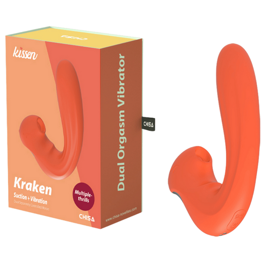 CHISA Kissen Kraken Suction Vibrator Orange