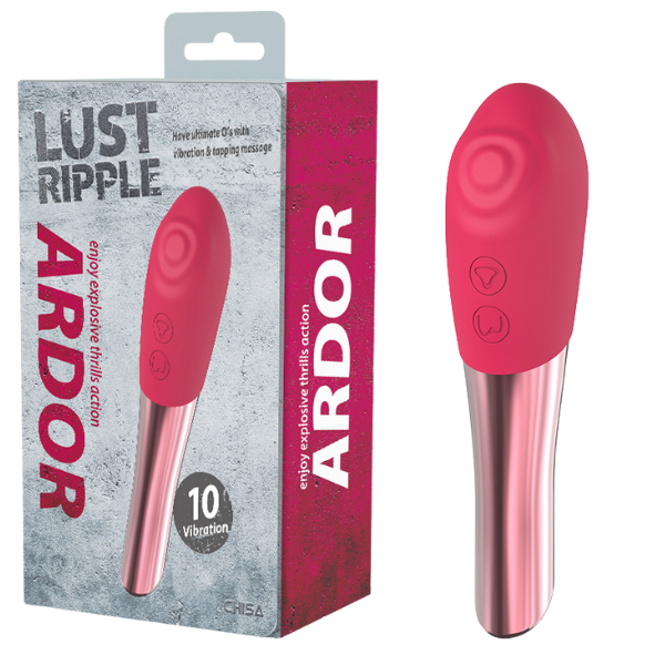 CHISA Lust Ripple Ardor Tapping Vibrator Stimulator Pink