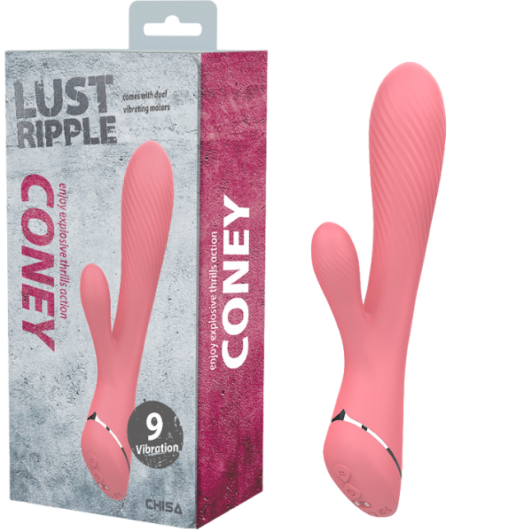 CHISA Lust Ripple Coney Rabbit Vibrator Pink