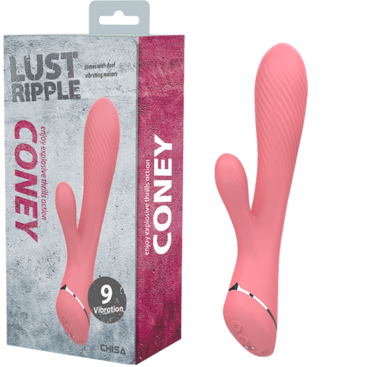 CHISA Lust Ripple Coney Rabbit Vibrator Pink