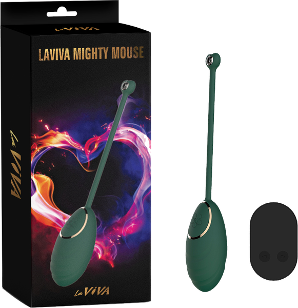 La Viva Mighty Mouse Remote Controlled Vibrating Egg Teal