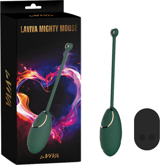 La Viva Mighty Mouse Remote Controlled Vibrating Egg Teal