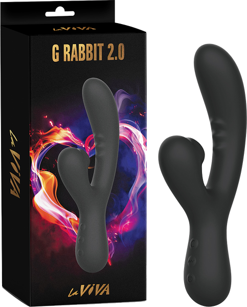 La Viva G-Rabbit 2.0 Rechargeable Rabbit Vibrator Black