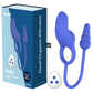 CHISA Kissen Dally Cock Ring + Anal Vibrator with Remote Blue