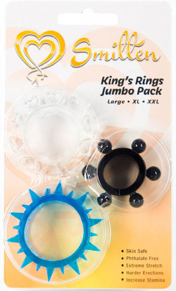 Smitten King's Rings Jumbo Pack 3 Pack