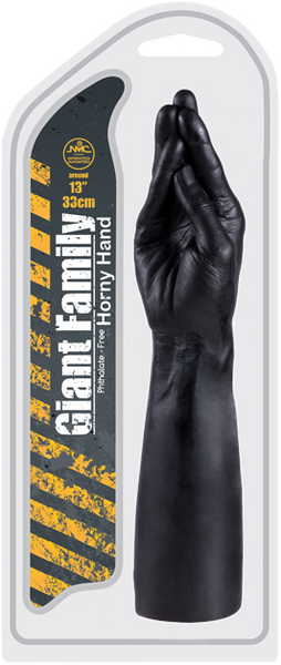 Excellent Power 13" Horny Hand (Black) Fantasy Dildo Dong