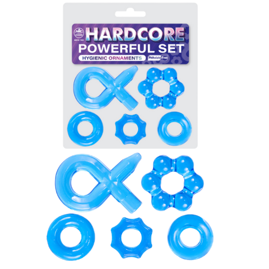 Excellent Power | Hardcore Powerful Cockring Set Blue