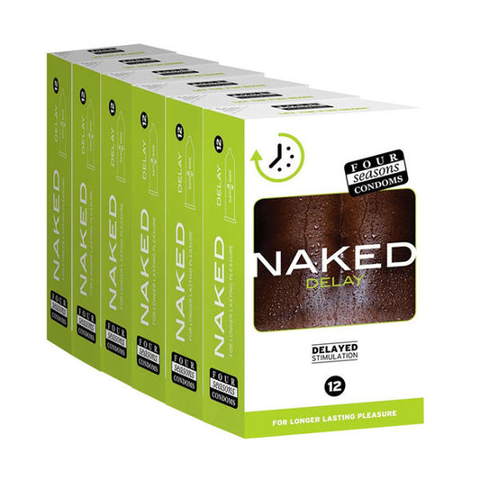 Four Seasons Naked Delay Condoms BULK (6 X 12's Tray)