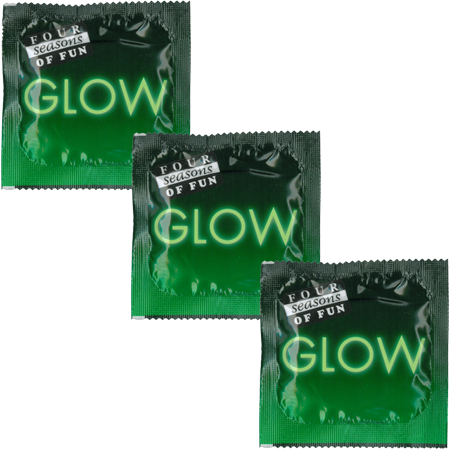 Four Seasons Glow N' Dark Condoms Bulk 144