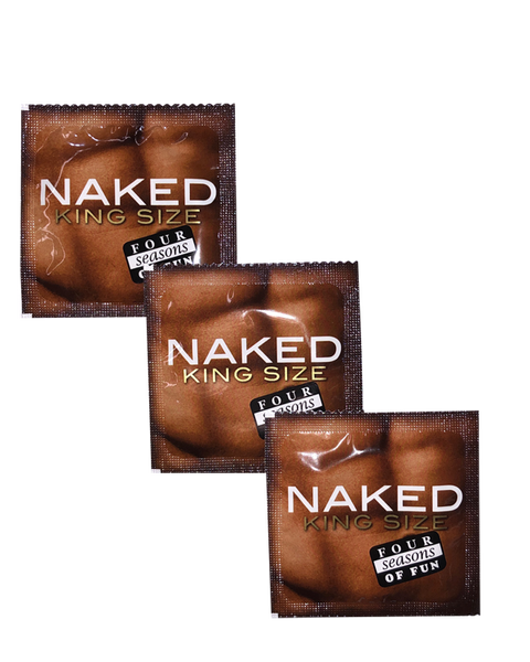 Four Seasons Naked King Size Condoms Bulk 144