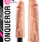 Excellent Power Conqueror 8" (20cm) Vibrating Dildo Flesh w Suction Cup