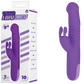 NMC Trio Thruster 3 In 1 Silicone Rotating Thrusting Rabbit Vibrator Purple