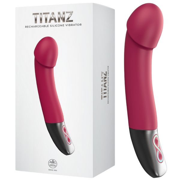 NMC Titanz Rechargeable Silicone Bendable Shaft Vibrator Pink