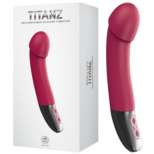 NMC Titanz Rechargeable Silicone Bendable Shaft Vibrator Pink