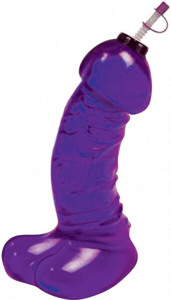 Dicky Chug Sports Bottle (Lavender) - Penis Pecker Shaped Drink Bottle 590ml